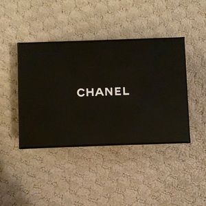 Chanel gift box with card wallet dust bag